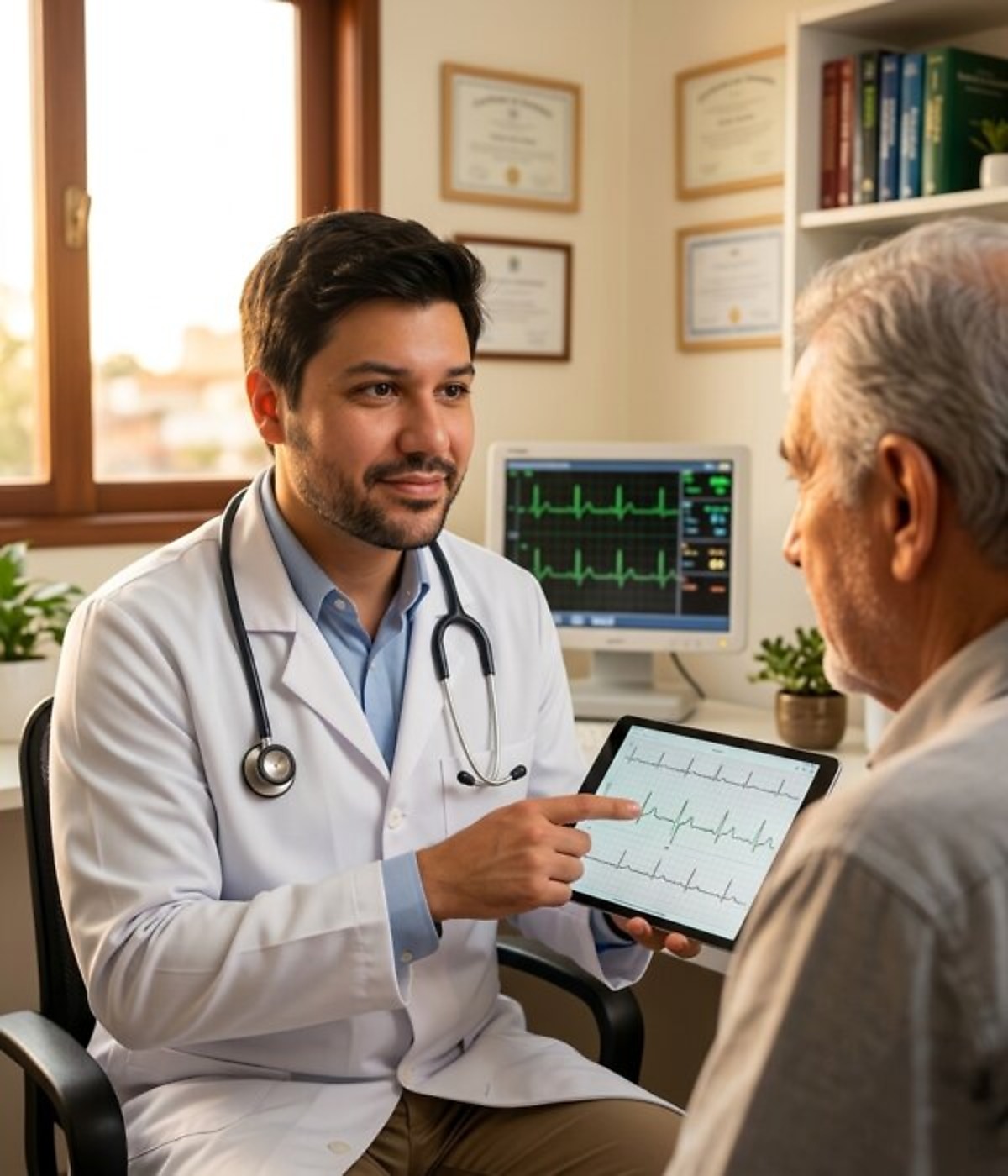 Dr. Luciano em consulta